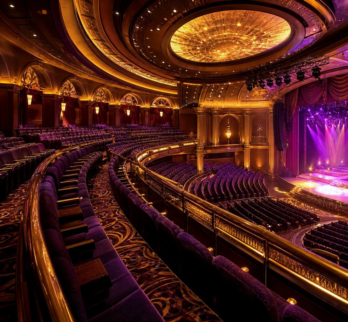 Live concert theatre inside a casino resort