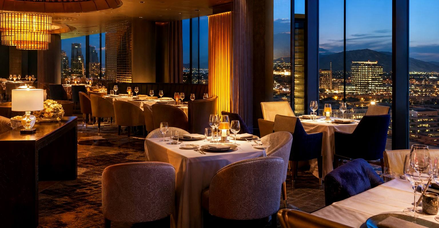 Fine dining at a Canadian casino resort