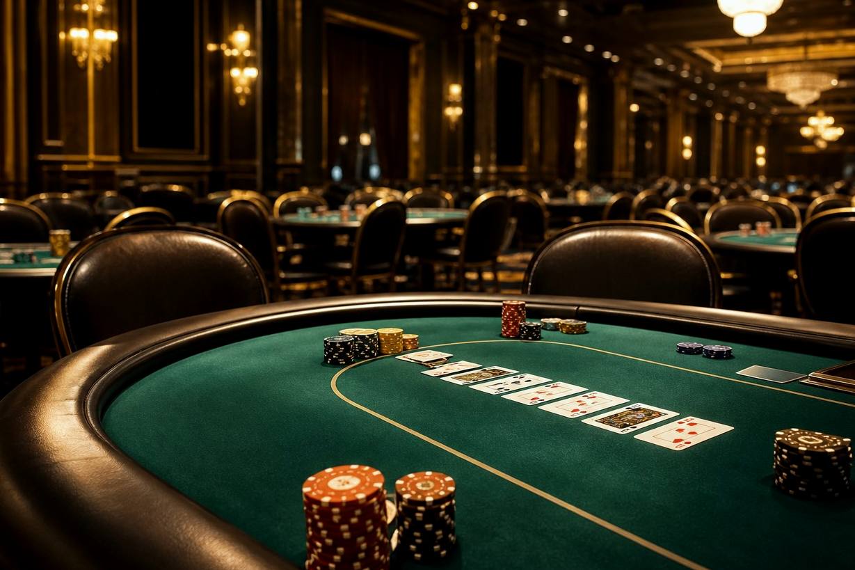 Poker tournament room